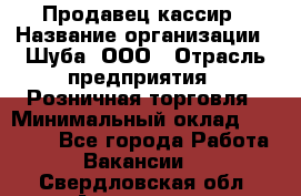 Продавец-кассир › Название организации ­ Шуба, ООО › Отрасль предприятия ­ Розничная торговля › Минимальный оклад ­ 15 000 - Все города Работа » Вакансии   . Свердловская обл.,Алапаевск г.